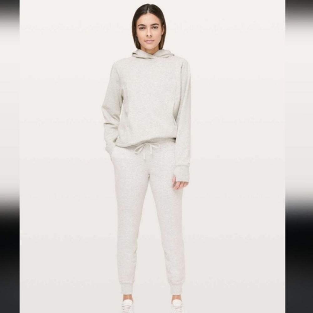 Lululemon Warm Down Core Ultra Light Heathered Gray Joggers